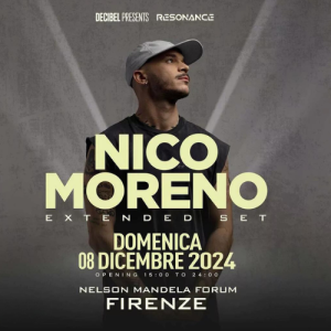 NICO MORENO Nelson Mandela Forum Domenica 08 Dicembre 2024 Ticket